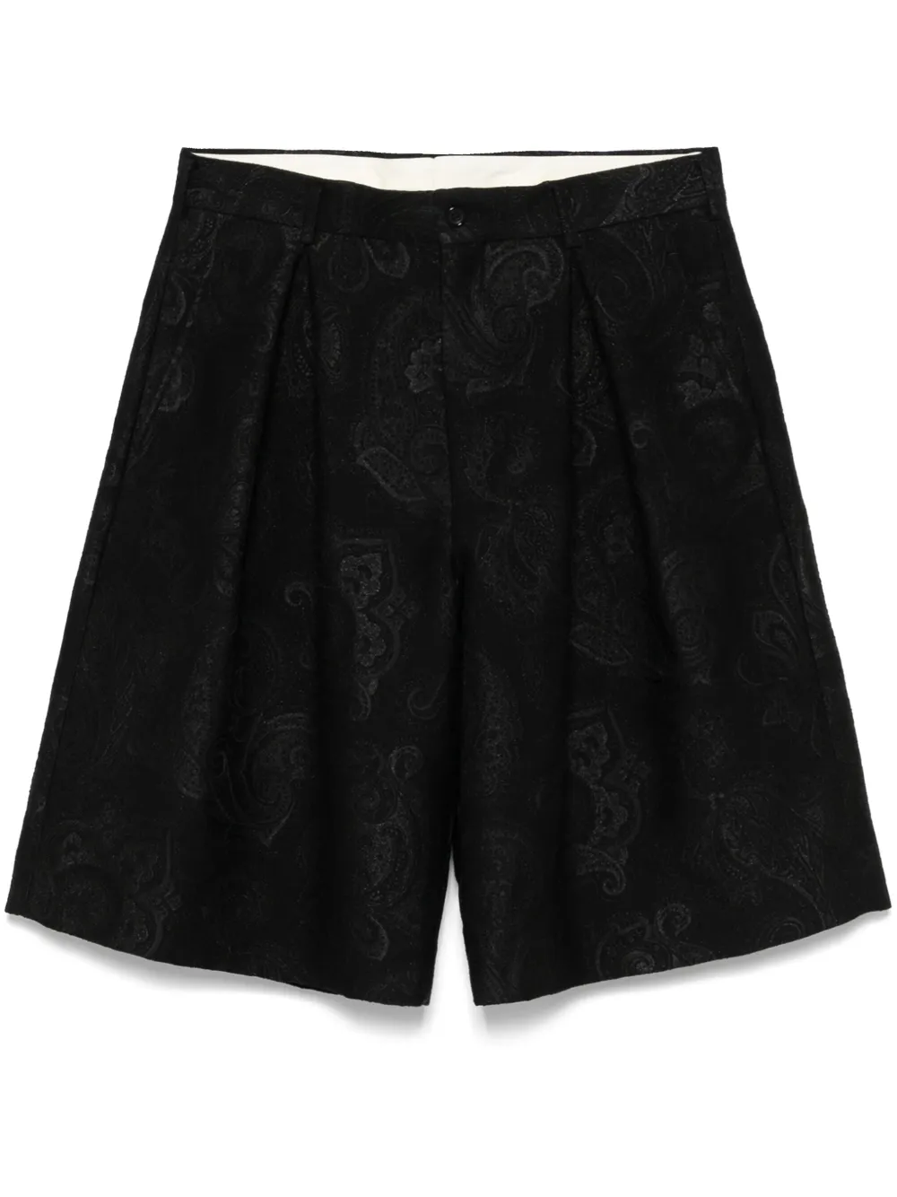 paisley-jacquard shorts