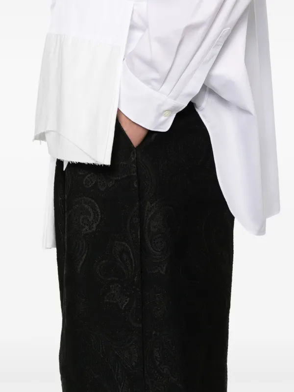 Comme Des Garçons Homme Plus ペイズリー ショートパンツ | ブラック