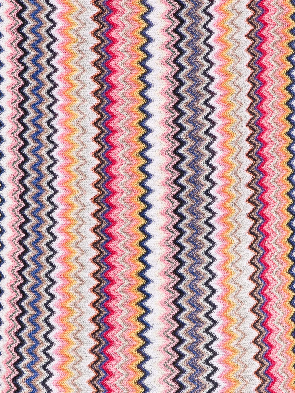 Missoni zigzag-woven scarf - Blauw