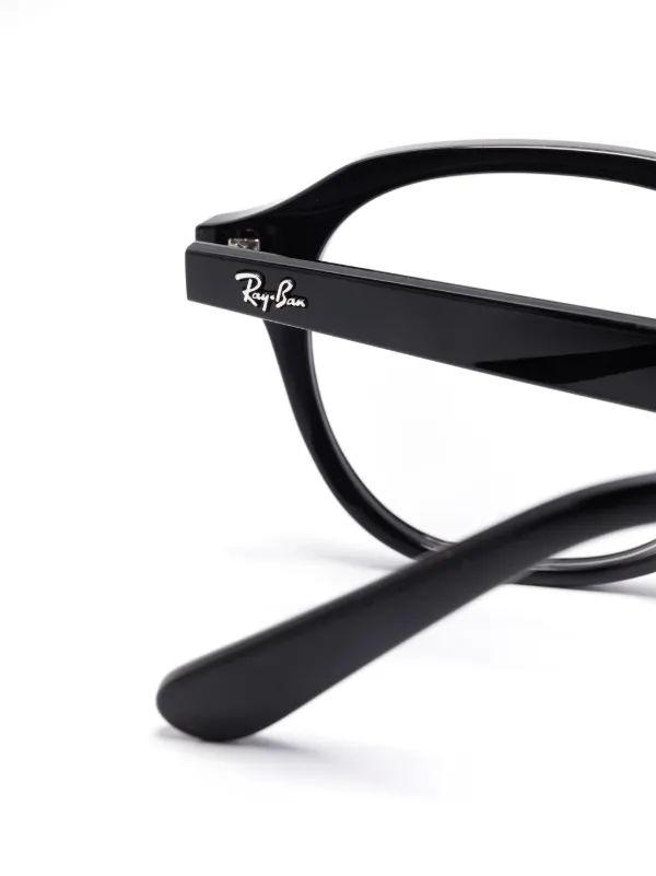 Ray Banブラック スクエアフレーム メガネ Ray-Ban スクエア眼鏡フレーム | ブラック | FARFETCH JP