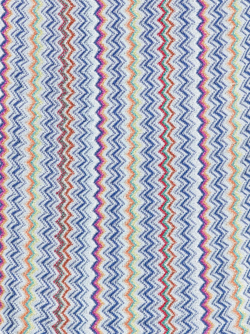 Missoni zigzag-woven scarf - Blauw