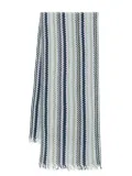 Missoni zigzag-woven scarf - Green