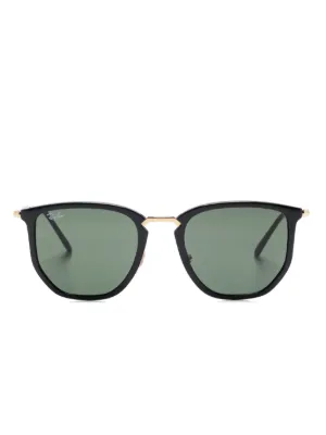 Ray-Ban Wayfarer Deluxe Sunglasses | Gold | FARFETCH ZA