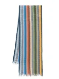 Missoni zigzag-woven scarf - Blue