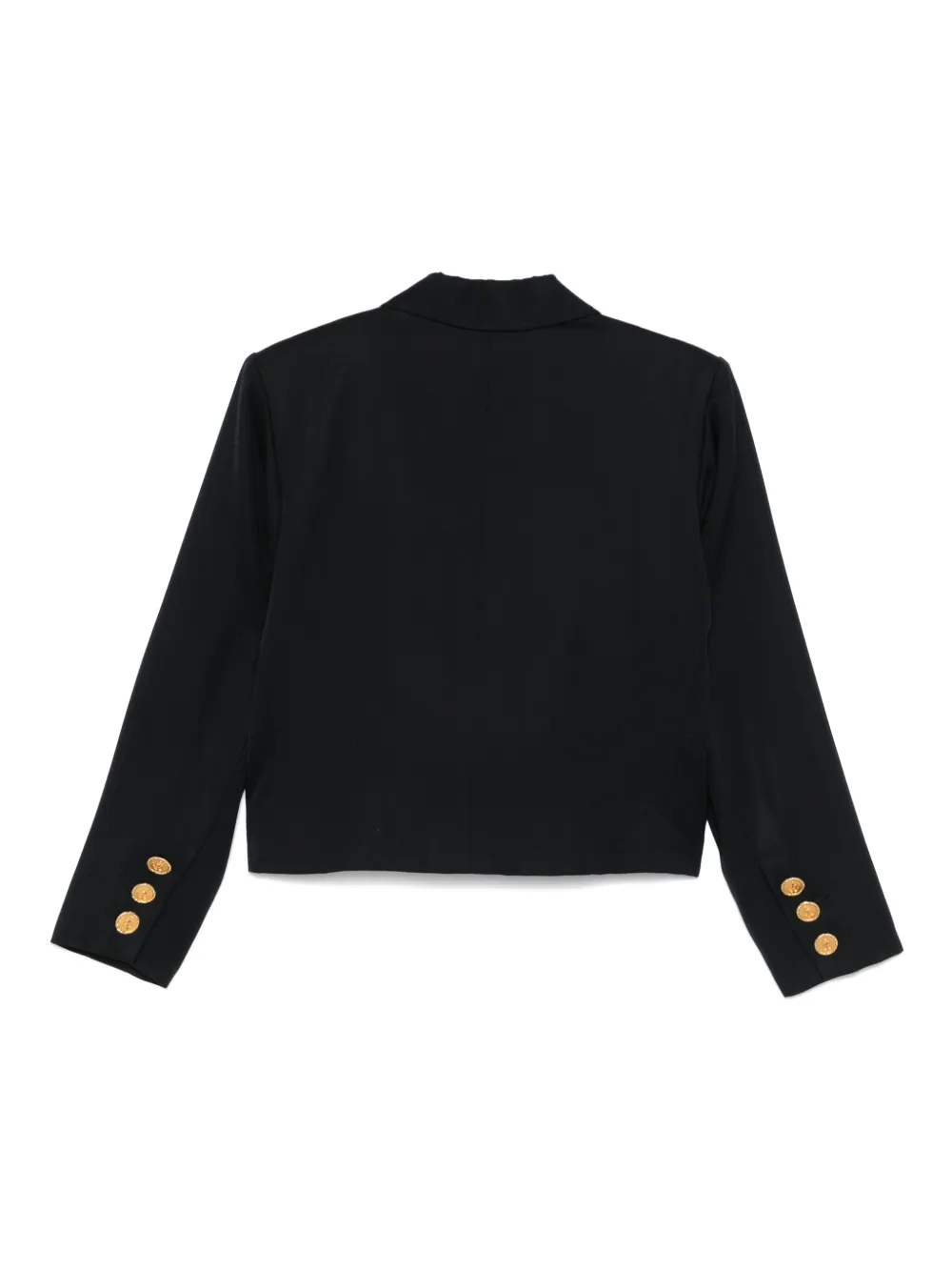 Saint Laurent Pre-Owned 1980s cropped blazer - Blauw