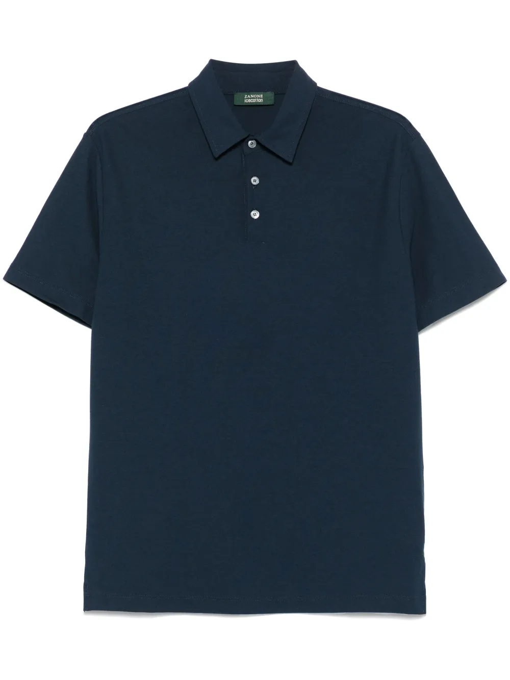 Zanone Katoenen poloshirt Blauw