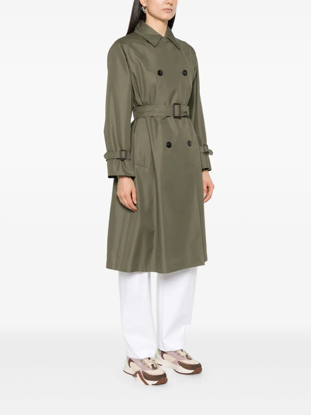 Weekend Max Mara Canasta trenchcoat Groen