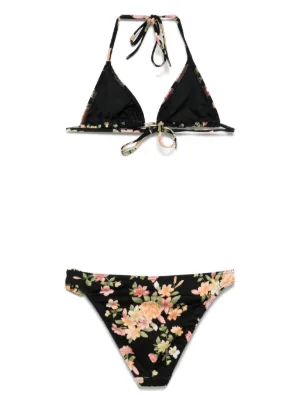 ビキニ [TOM FORD] Floral Pattern Bikini TOM FORD Floral-Print Buckle Triangle Bikini Set | Neiman Marcus