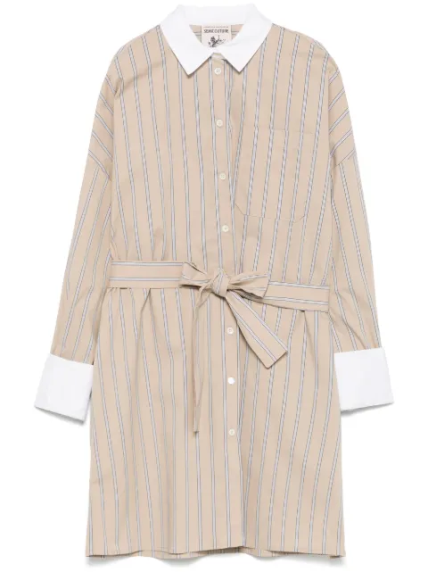 Semicouture striped shirt dress