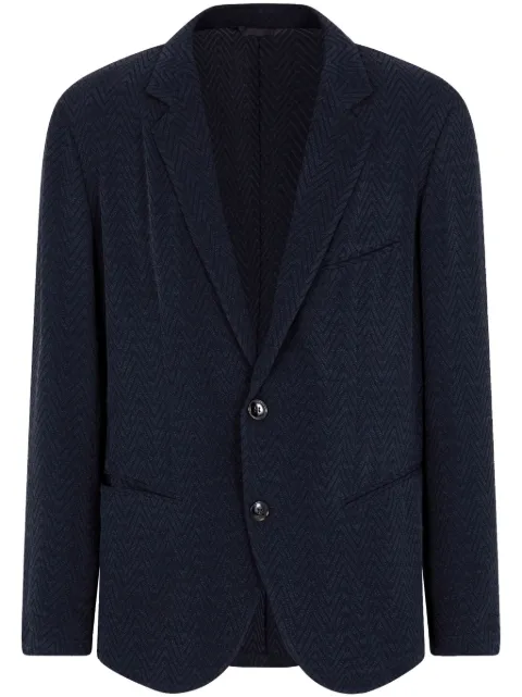 Giorgio Armani chevron-pattern blazer