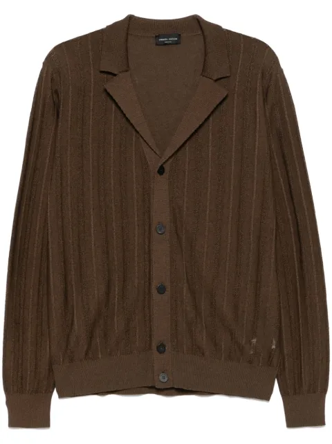 Roberto Collina ribbed-detailed cardigan