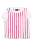 Missoni Kids striped T-shirt - White