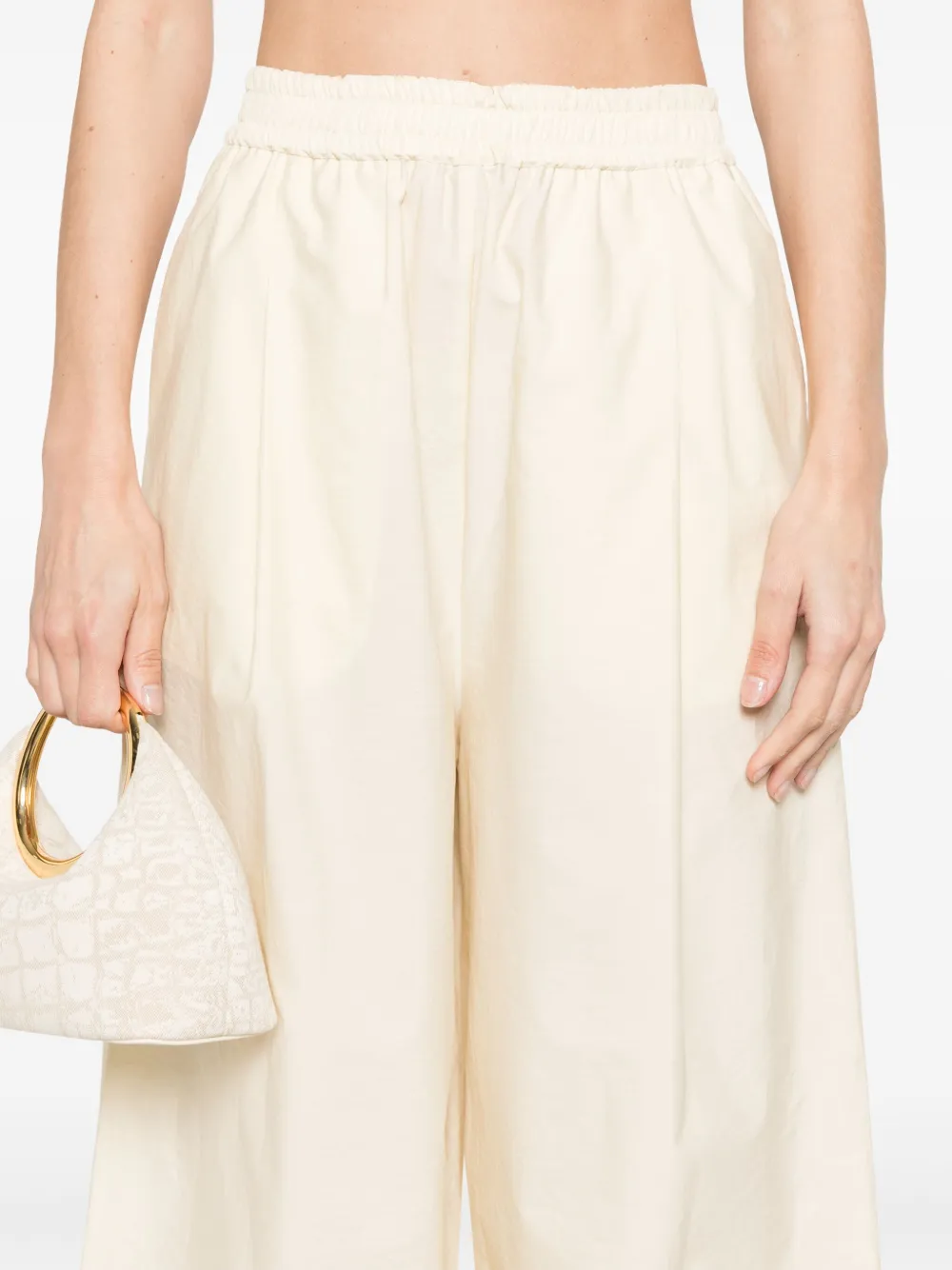 Fabiana Filippi Broek met wijde pijpen Beige