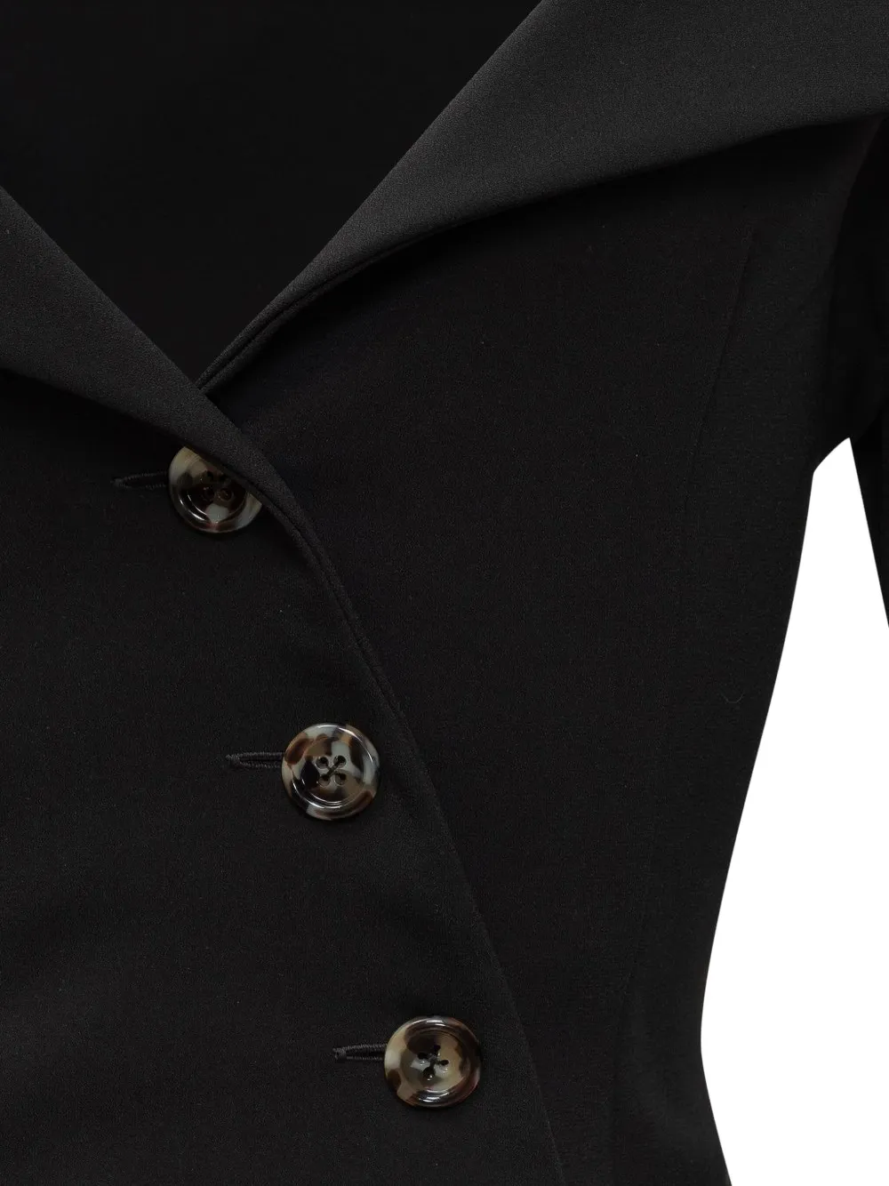 A.W.A.K.E. Mode Off-shoulder vest Zwart