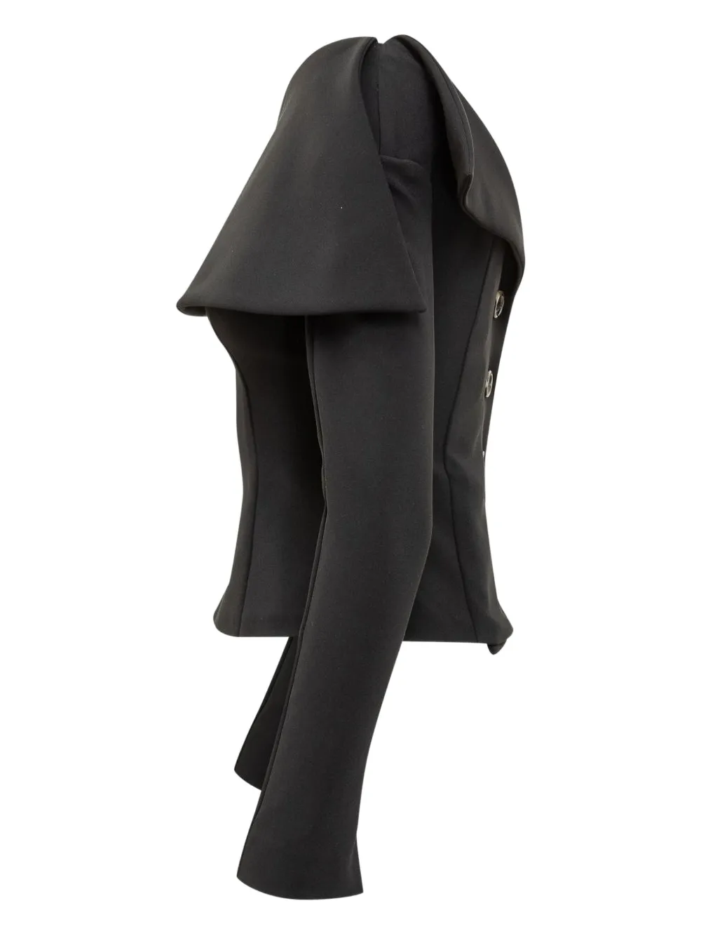 A.W.A.K.E. Mode Off-shoulder vest Zwart