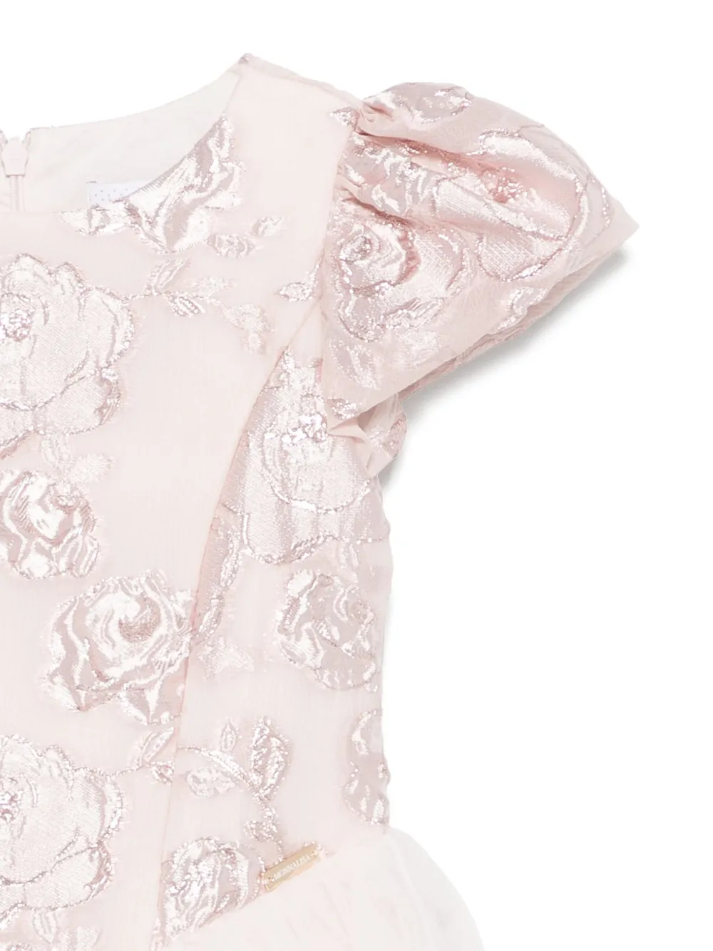 Monnalisa Jurk met rozen-jacquard