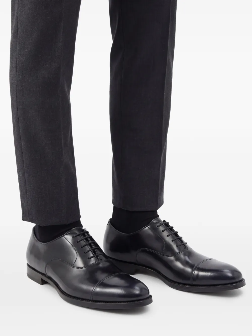 Doucal's Leren Oxford schoenen Blauw