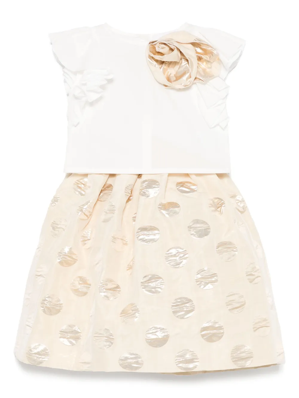 Monnalisa Rok met stippen Wit