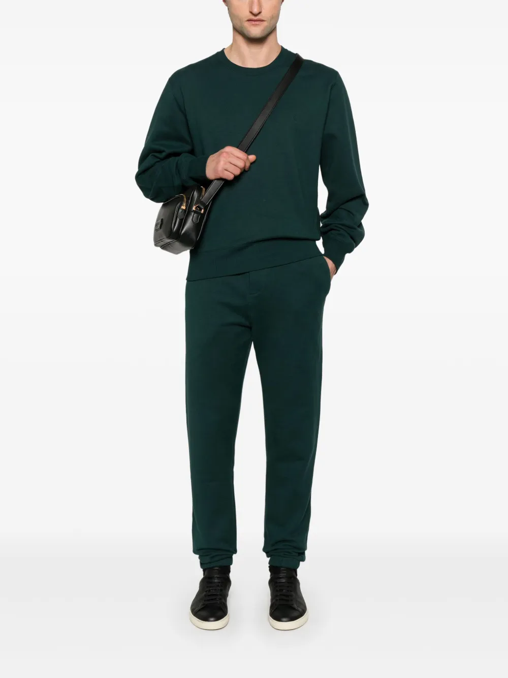 Saint Laurent cotton sweatpants - Groen