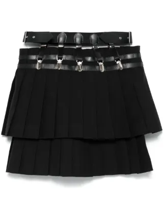 noir kei ninomiya スカート Noir Kei Ninomiya: Women's Tulle Overlay Skirt (Black