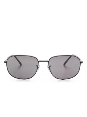 Ray-Ban ラウンドフレーム サングラス | ブラック | FARFETCH JP