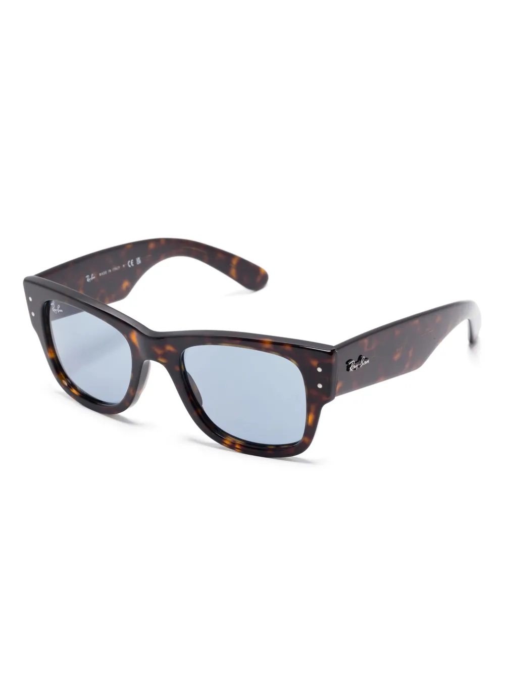 Ray-Ban Mega Wayfarer zonnebril met vierkant montuur - Bruin