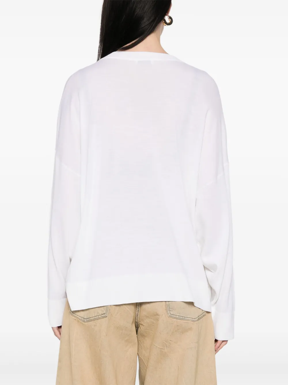 Brunello Cucinelli Monili trui met kettingdetail Wit