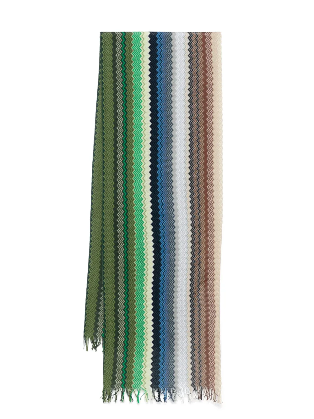 Missoni mascada entretejida en zigzag | verde | Image 1