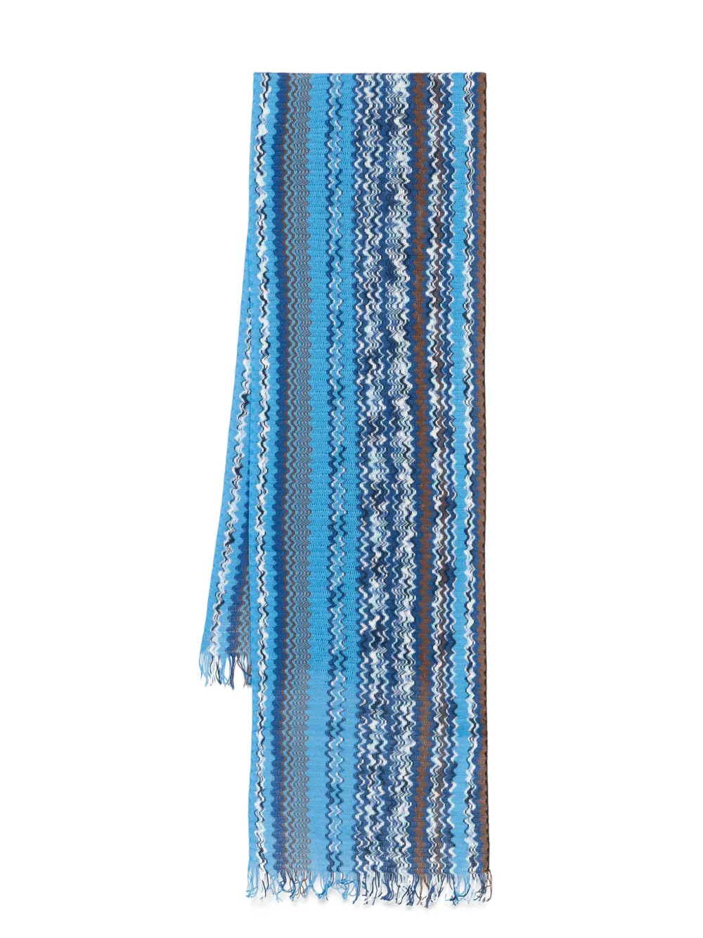 Missoni mascada entretejida en zigzag | azul | Image 1
