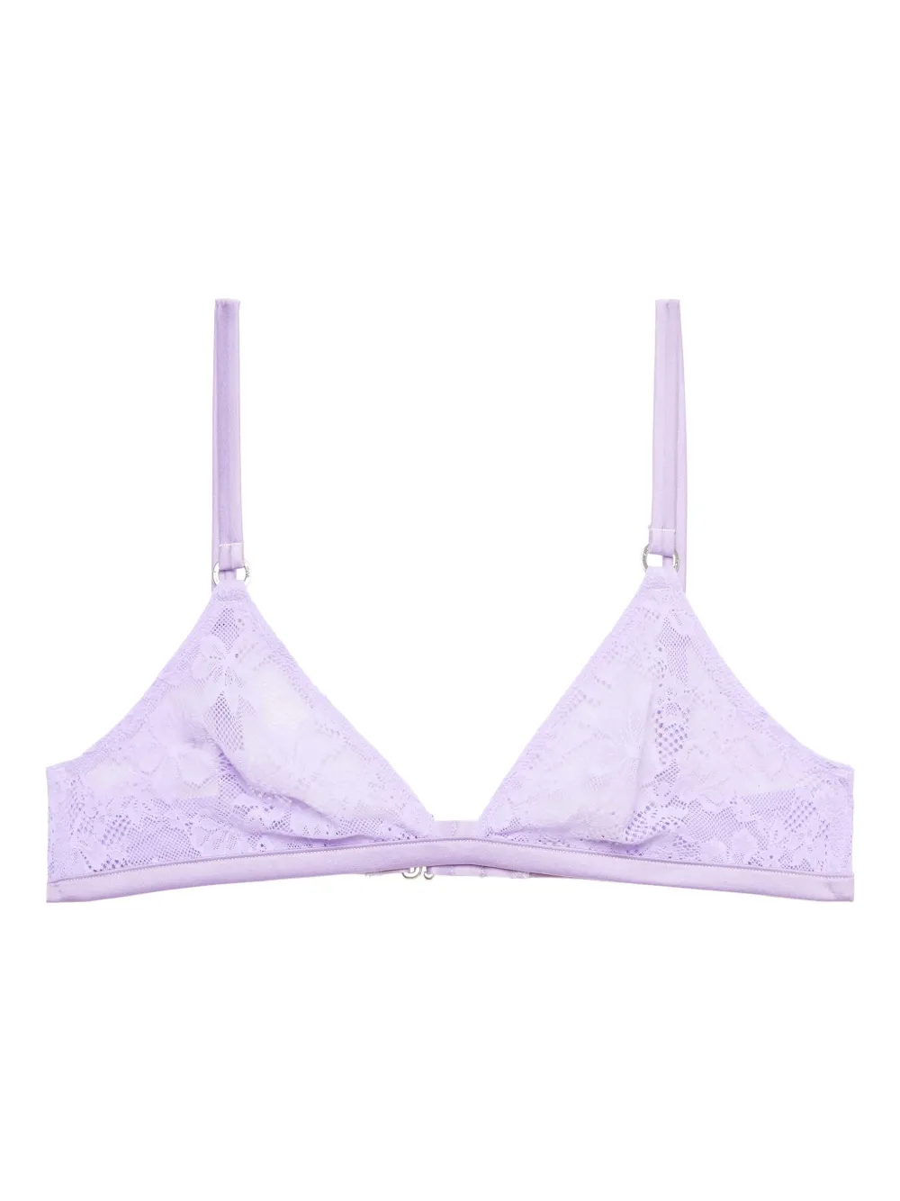 Fleur Du Mal brasier estilo triángulo con encaje floral | Image 2