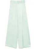 Semicouture satin trousers - Green