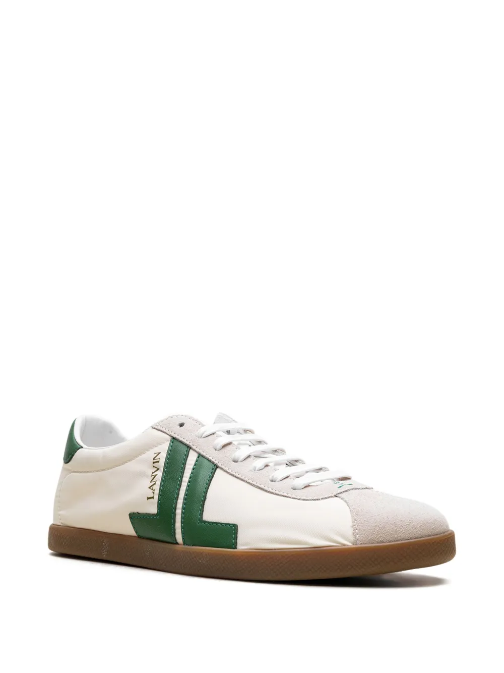 Lanvin appliqué "Green" sneakers Neutrals