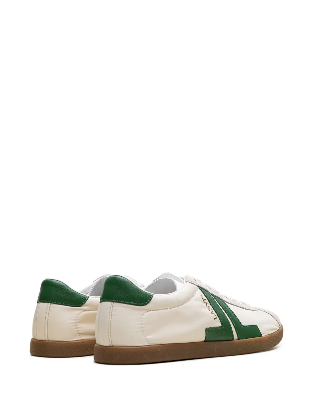 Lanvin appliqué "Green" sneakers Neutrals