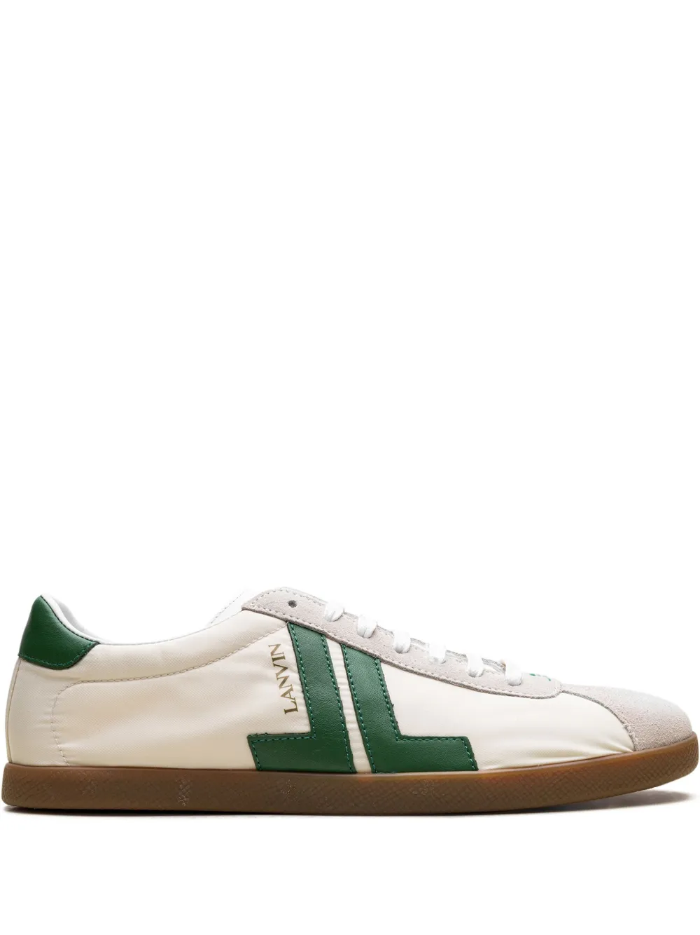 Lanvin appliqué "Green" sneakers Neutrals