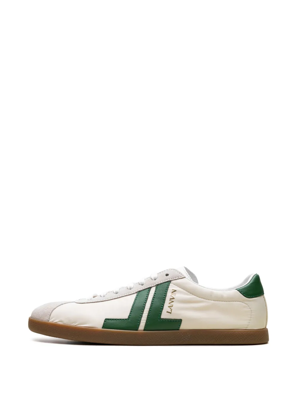 Lanvin appliqué "Green" sneakers Neutrals