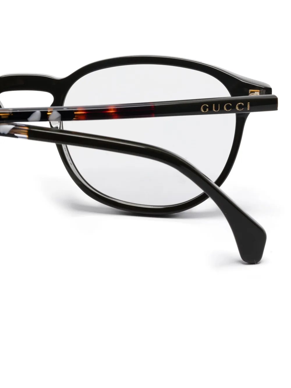 Gucci Eyewear Bril met rond montuur Groen