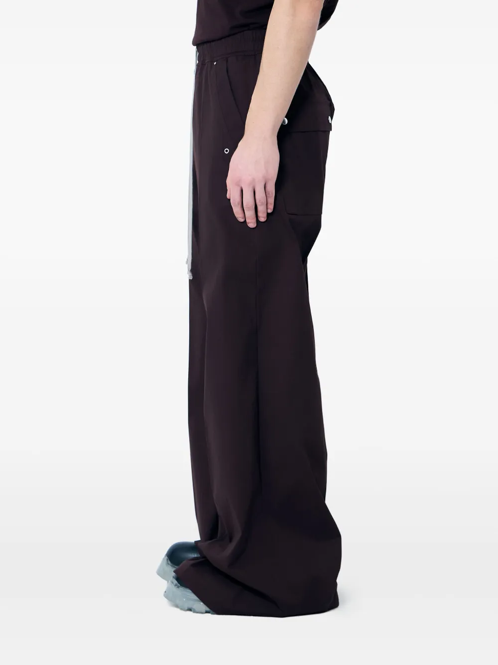 Rick Owens Bela broek met wijde pijpen Zwart