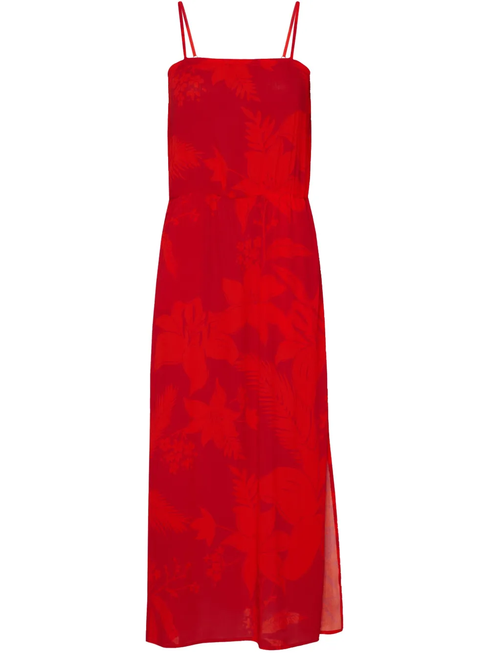 Vilebrequin Jurk met Flower Power-print Rood