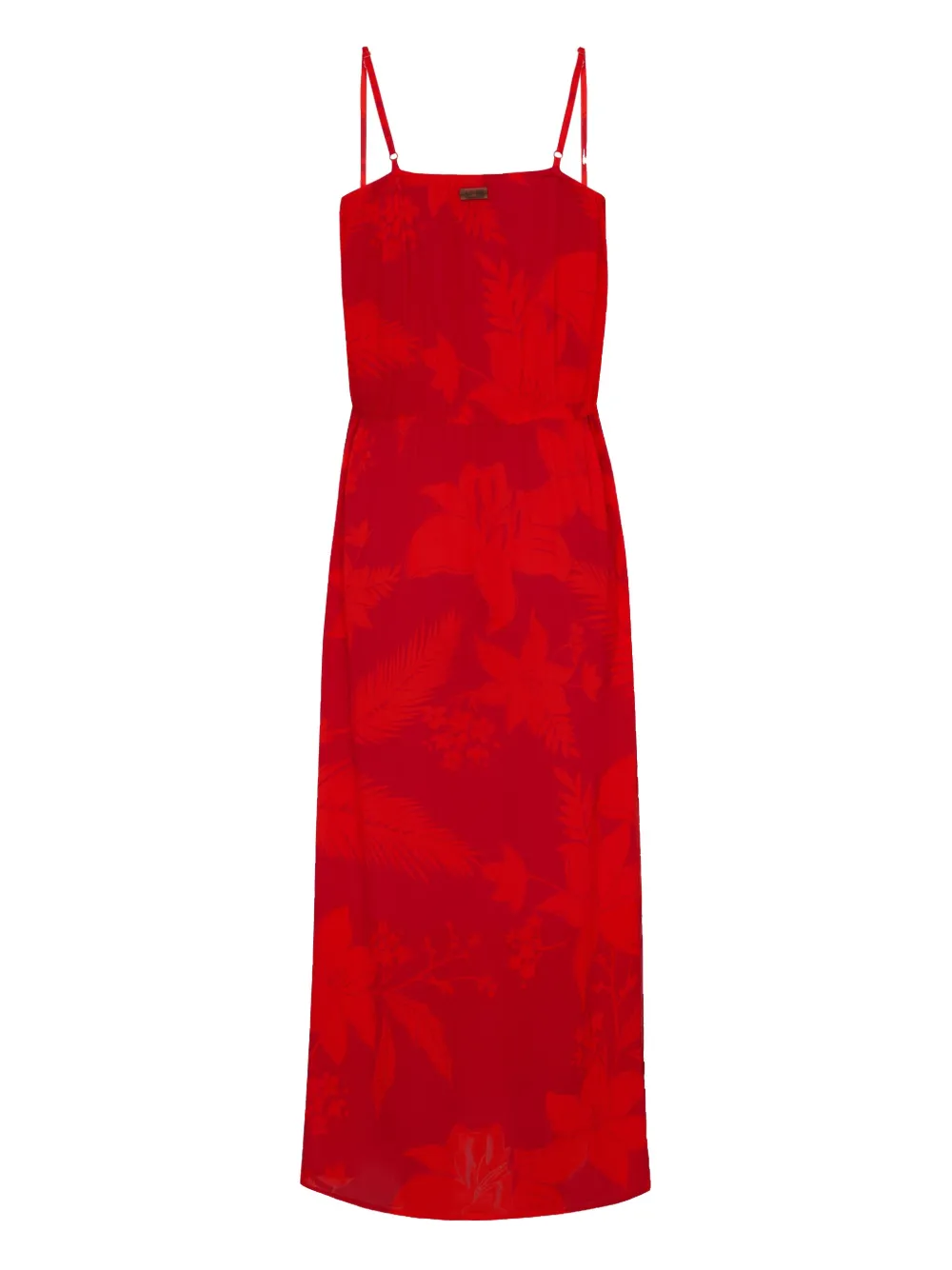 Vilebrequin Jurk met Flower Power-print Rood