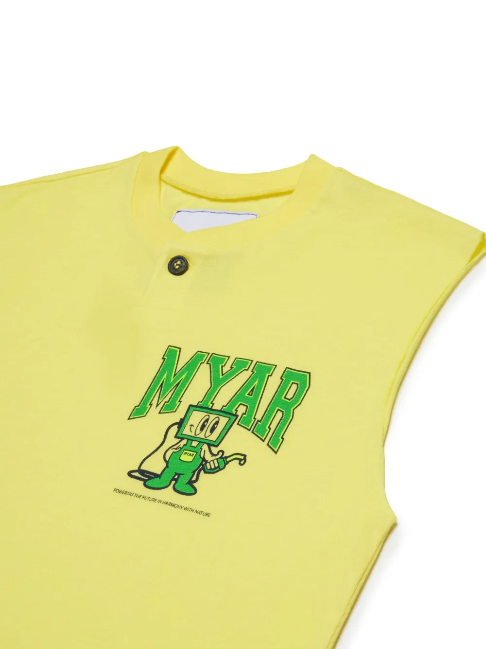 Myar T-shirt Senza Maniche In Cotone Deadstock In Yellow