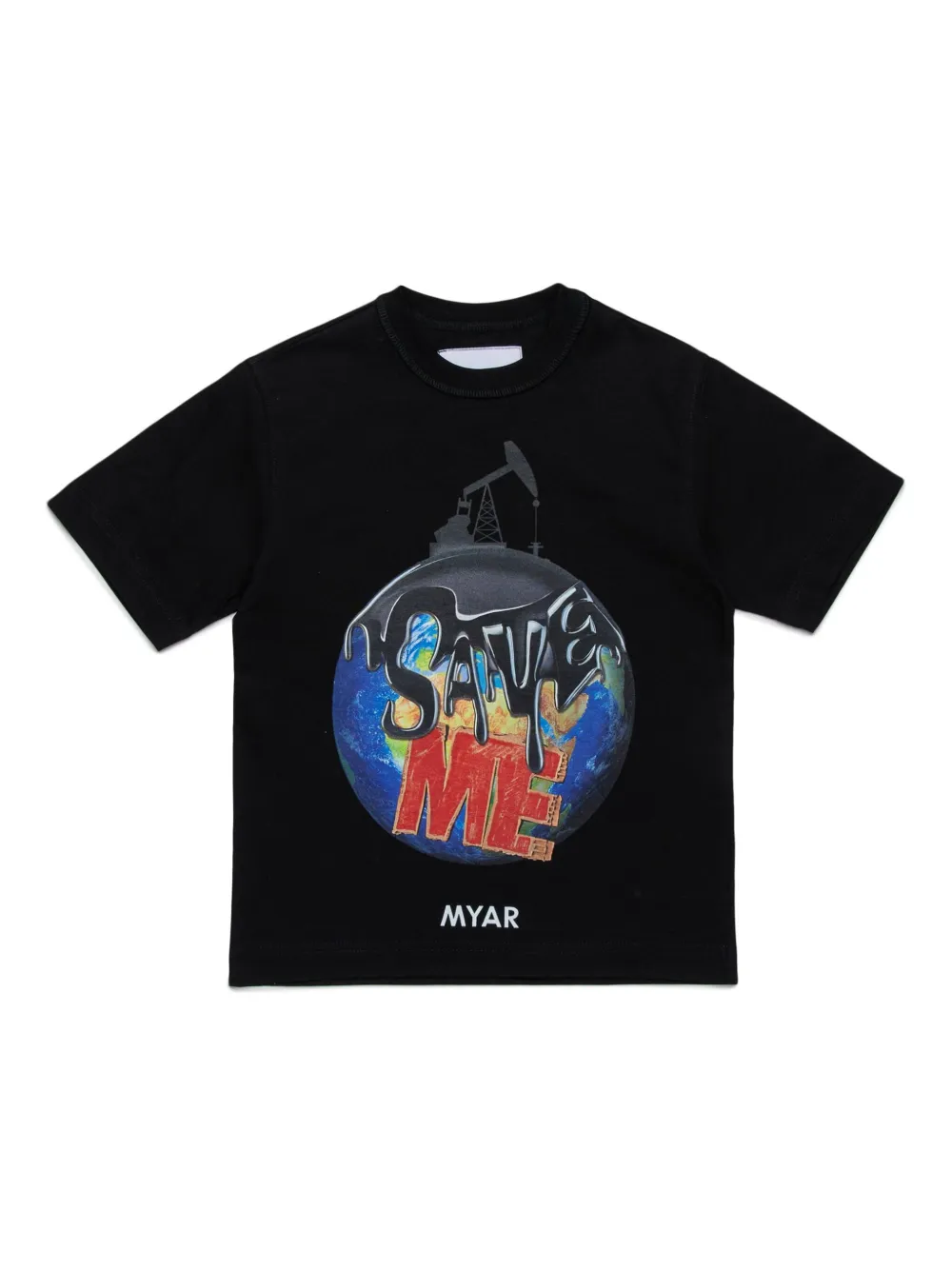 MYAR KIDS playera con estampado gráfico | negro | Image 1