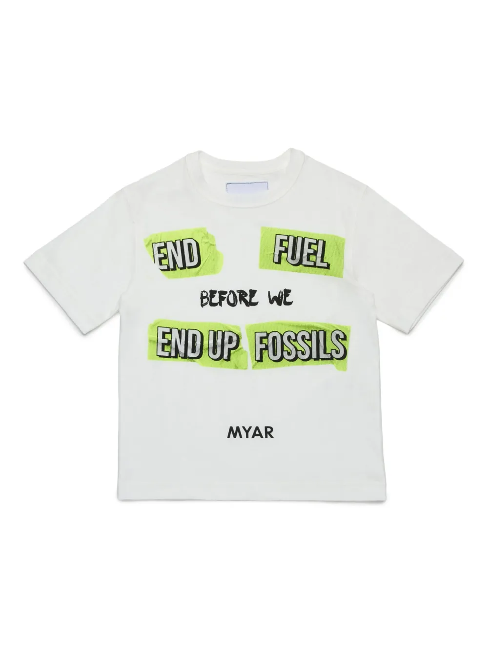 MYAR KIDS playera con texto estampado | blanco | Image 1