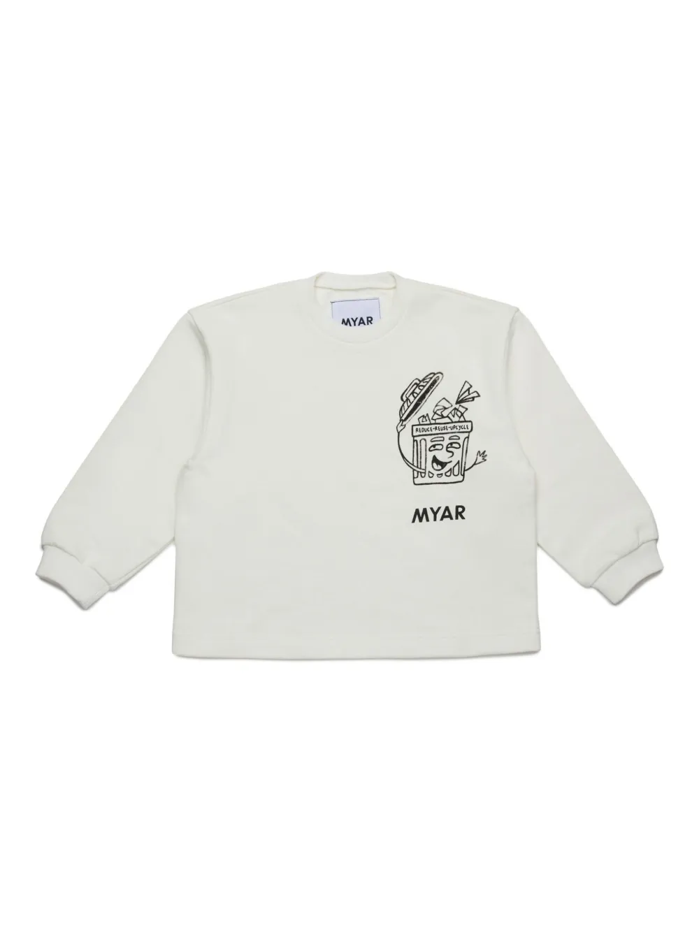 MYAR KIDS sudadera con estampado gráfico | blanco | Image 1
