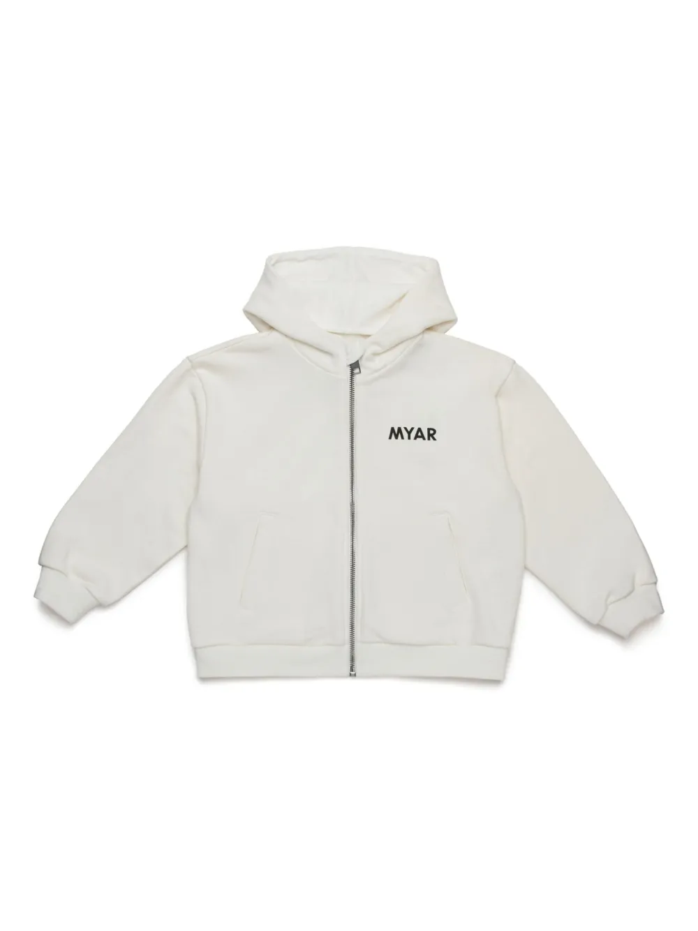 MYAR KIDS logo-print hoodie | White | Image 1