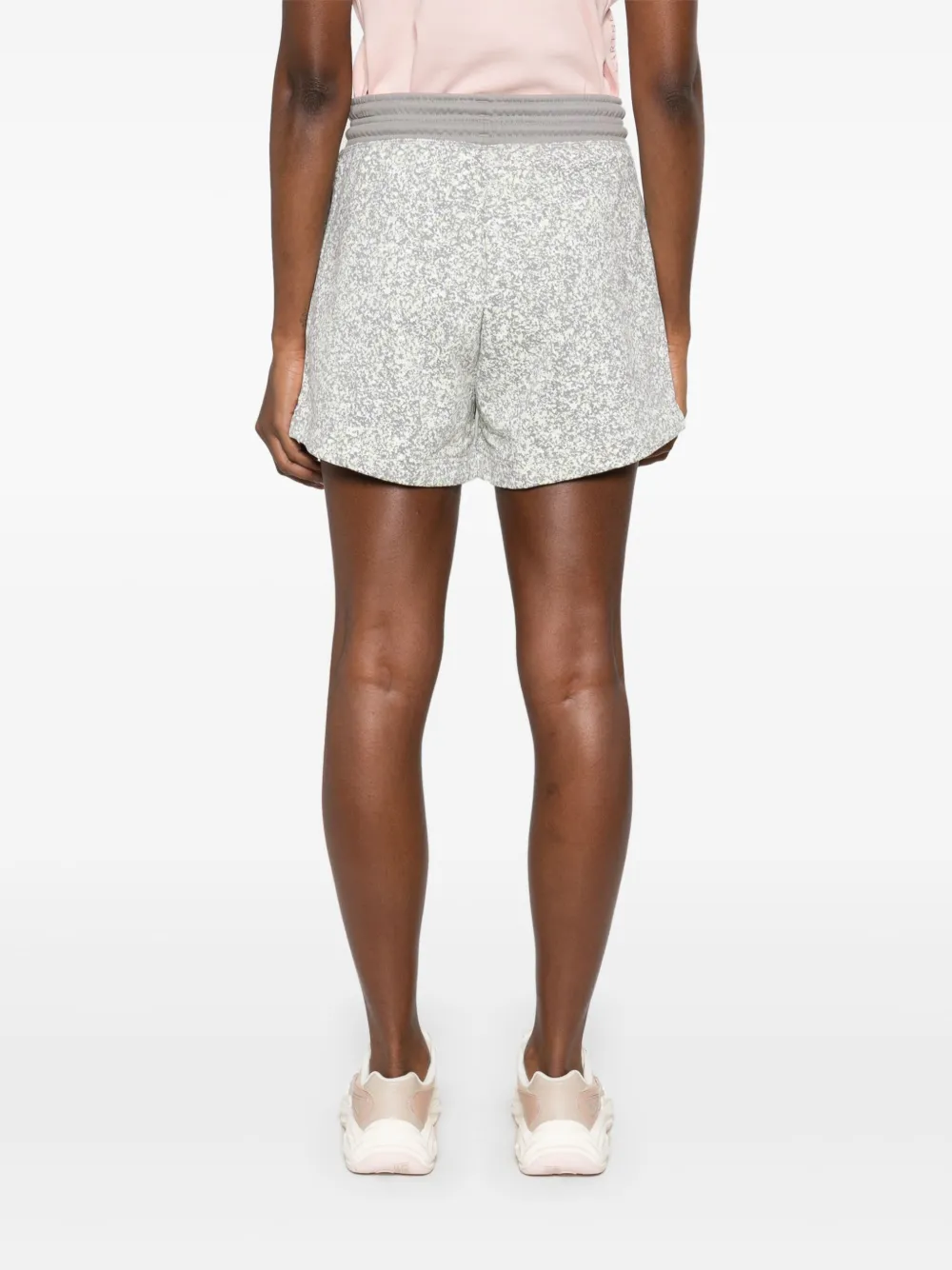 Shop Adidas By Stella Mccartney Raised-logo Track Shorts In Grau