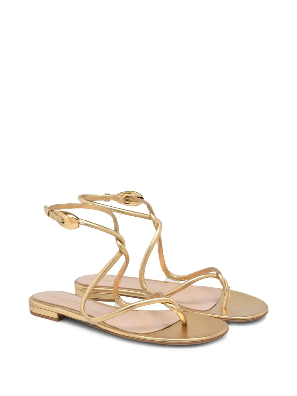 Gianvito Rossi Black Mamba sandals - Goud