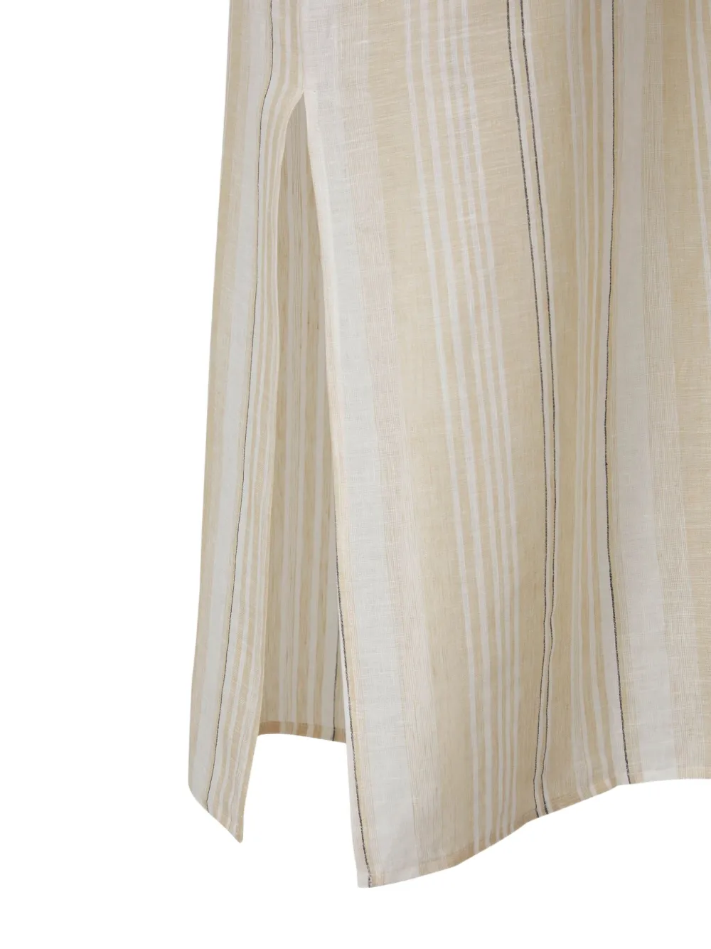 Peserico Gestreepte blousejurk Beige