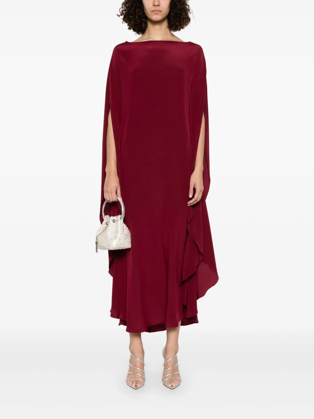 Gianluca Capannolo silk maxi dress - Rood