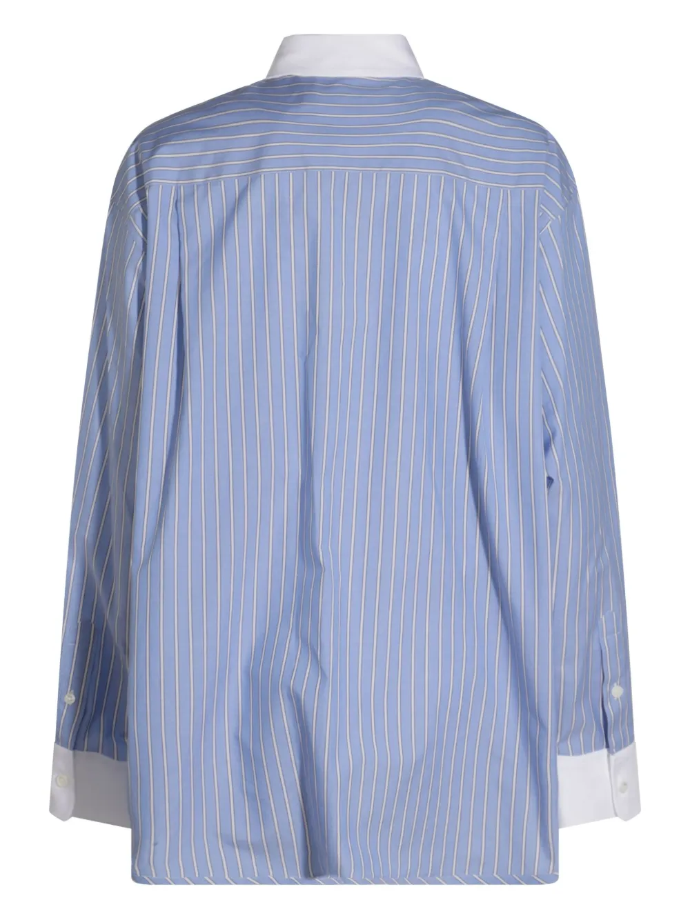 Marni striped poplin shirt - Blauw