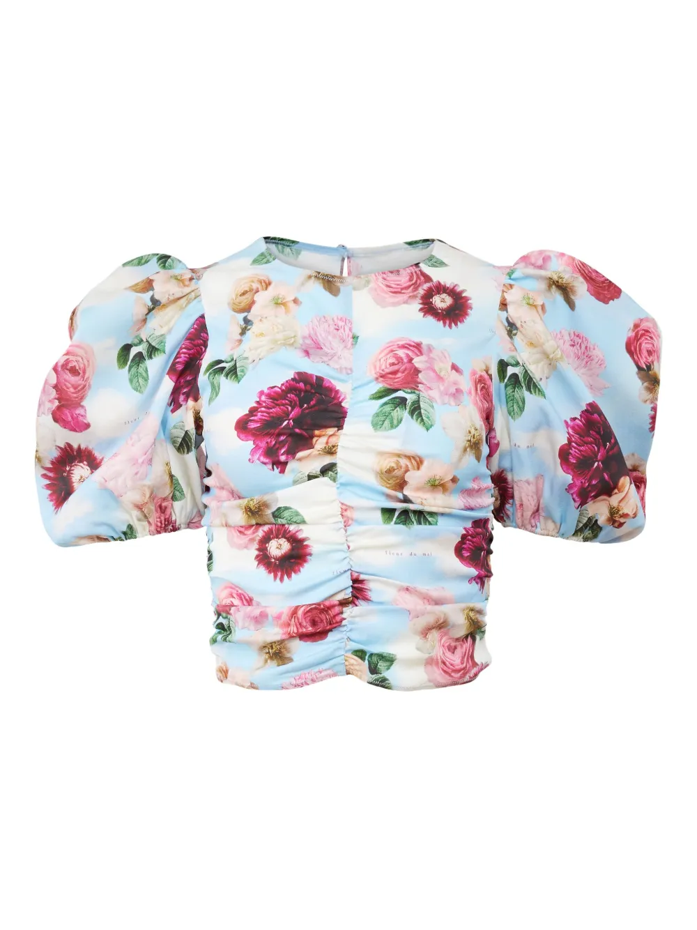 Fleur Du Mal Top a fiori Dreamy | blu | Image 1